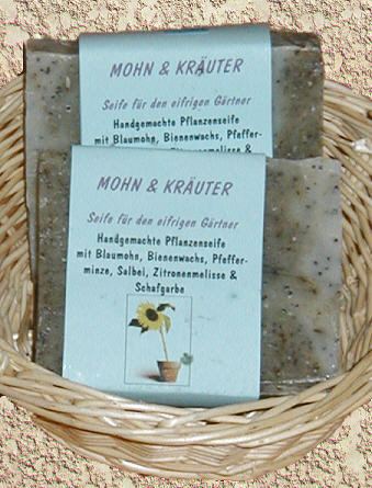Mohn-Kräuter Gärtnerseife